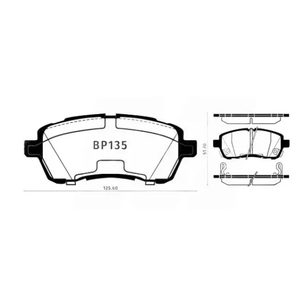 Pastilla de freno para suzuki baleno 2016 2020 1.4